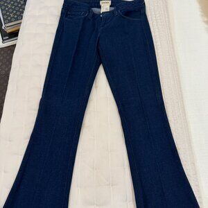 L'Agence dark rinse cropped jeans, size 24